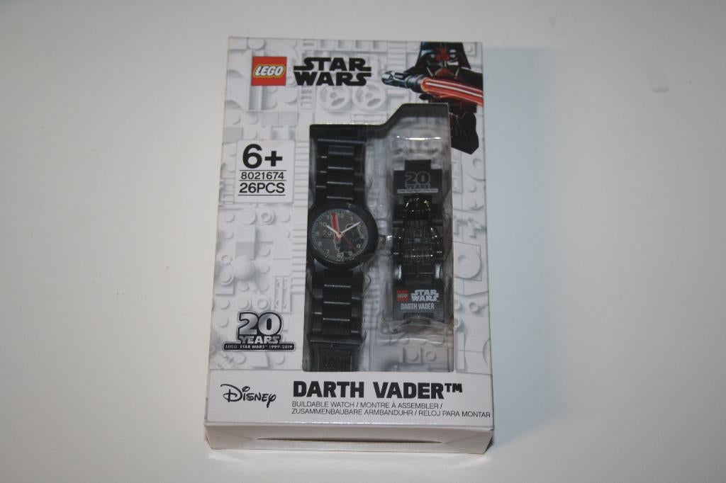 Lego Star Wars horloge Darth vader 20 Years Anniversary, Ophalen of Verzenden, Nieuw, Complete set, Lego