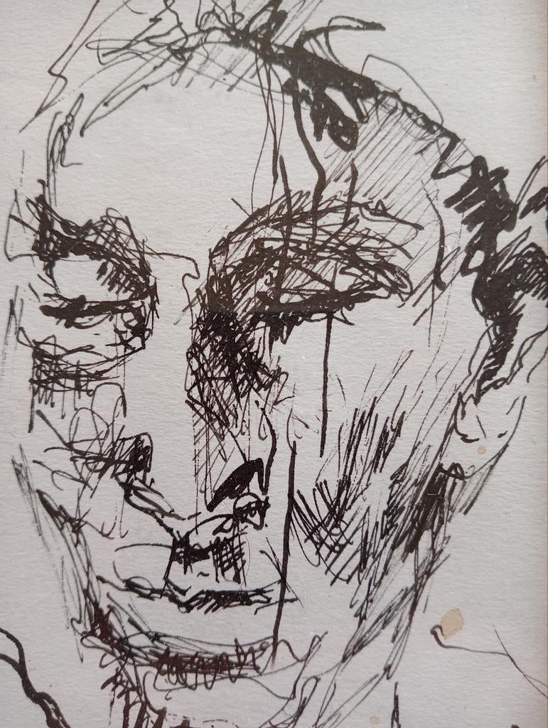 Pentekening portret 20e eeuw, Ophalen of Verzenden