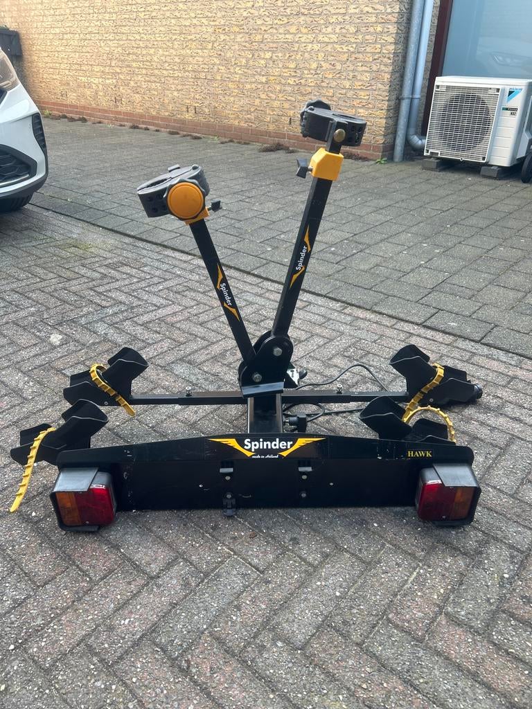 Spinder Hawk fietsendrager voor 2 fietsen, Ophalen, 2 fietsen, Gebruikt, Trekhaakdrager
