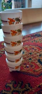 Eierdopjes arcopal jaren 70., Overige typen, Ophalen of Verzenden, Overige stijlen, Glas