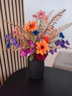 Kleurrijk boeket zijde bloemen, Huis en Inrichting, Woonaccessoires | Kunstplanten en Kunstbloemen, Ophalen of Verzenden, Zo goed als nieuw