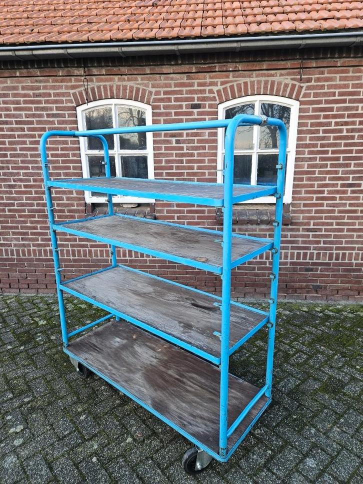 Order pick kar, magazijn wagen, verstelbaar niveaus, Huis en Inrichting, Kasten | Stellingkasten, Gebruikt, Ophalen