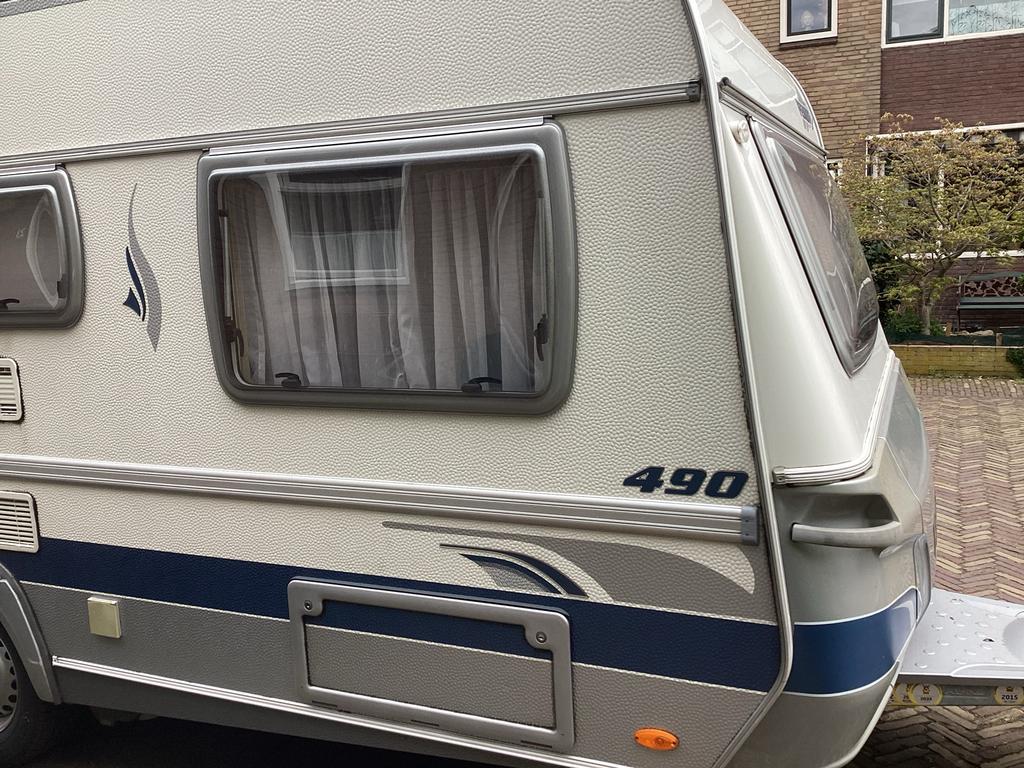 Fendt Saphir 490 TF - Model 2007 - Nette Caravan, Caravans en Kamperen, Caravans, tot en met 4, 1000 - 1250 kg, Rondzit, Fendt