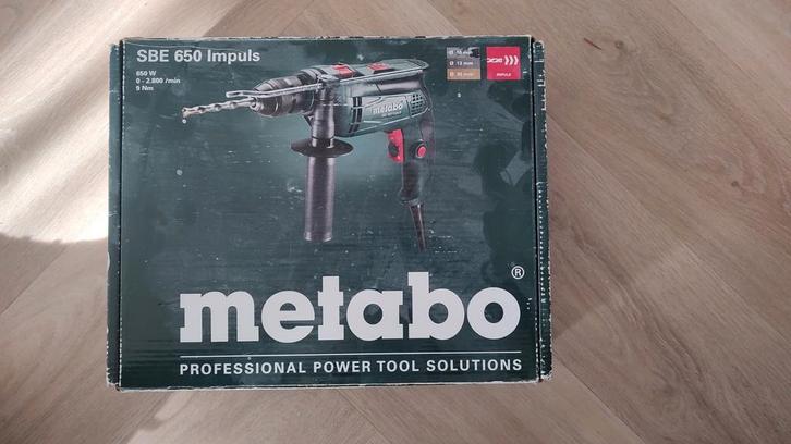 Metabo SBE 650 Impuls klopboormachine - Gebruikt, Doe-het-zelf en Verbouw, Gereedschap | Boormachines, Gebruikt, Boormachine, 600 watt of meer