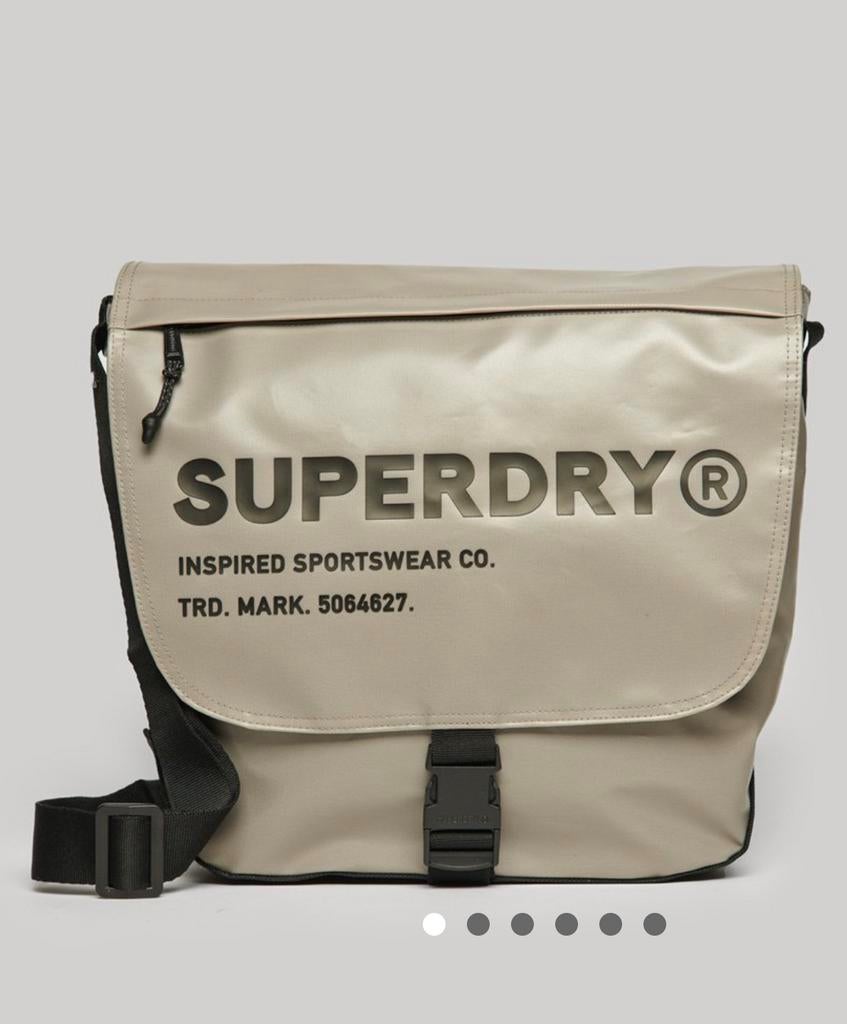 Superdry Messengertas - Winter Twig Beige, Ophalen of Verzenden, Nieuw, Beige, Overige merken