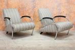 Als NIEUW! 2 fraaie stoffen Gelderland 5470 design fauteuils, Huis en Inrichting, Fauteuils, 75 tot 100 cm, Zo goed als nieuw