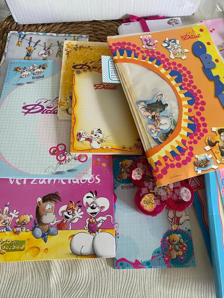 Diddl verzameling: papier, kaarten, mappen en meer, Verzamelen, Diddl, Ophalen, Diddl, Gebruikt, Papier, Kaart of Schrift