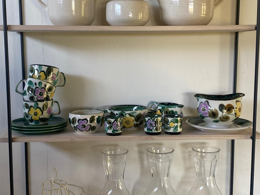 Boch In the Mood servies vintage groen roze bloemen, Ophalen, Overige materialen, Overige typen, Zo goed als nieuw