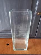 Mooie glazen rechte accuvazen, Huis en Inrichting, Woonaccessoires | Vazen, Zo goed als nieuw, Overige kleuren, Glas, Minder dan 50 cm