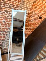 Witte staande draaibare spiegel, Minder dan 50 cm, Gebruikt, Ophalen of Verzenden, 150 tot 200 cm