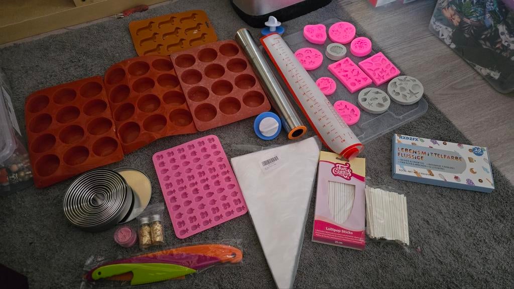Bakpakket voor cakepops en meer - Complete startersset, Ophalen of Verzenden, Zo goed als nieuw, Taarten of Cupcakes, Overige typen