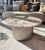 WINTER SALE - Marmeren Salontafel, Ophalen, 100 tot 150 cm, Overige materialen, Rond