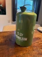 Vintage Petroleum Kan - 5 Liter Groen, Ophalen of Verzenden