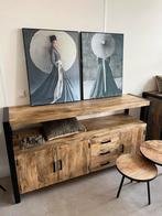 Magazijn leegverkoop dressoir Britt industrieel mangohout