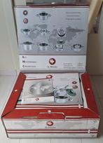 NIEUW - professioneel pannenset - Zwitsers - thermostaat, Nieuw, Pannenset, Ophalen of Verzenden, Rvs