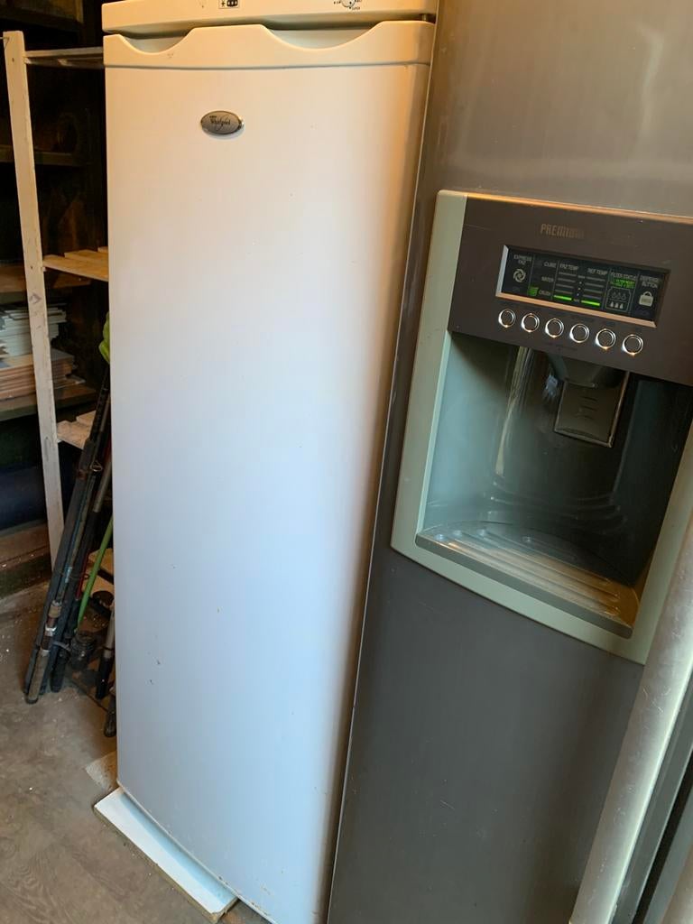 Amerikaanse koelkast vriesgedeelte en een 6 laden vriezer, Gebruikt, 200 liter of meer, 60 cm of meer, Met aparte vriezer