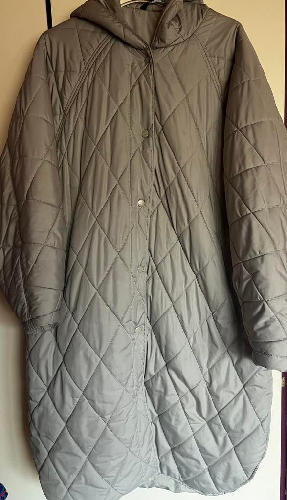 Zara oversized Long Puffer coat • tussenjas, Kleding | Dames, Jassen | Zomer, Gedragen, Maat 38/40 (M), Grijs, Ophalen of Verzenden