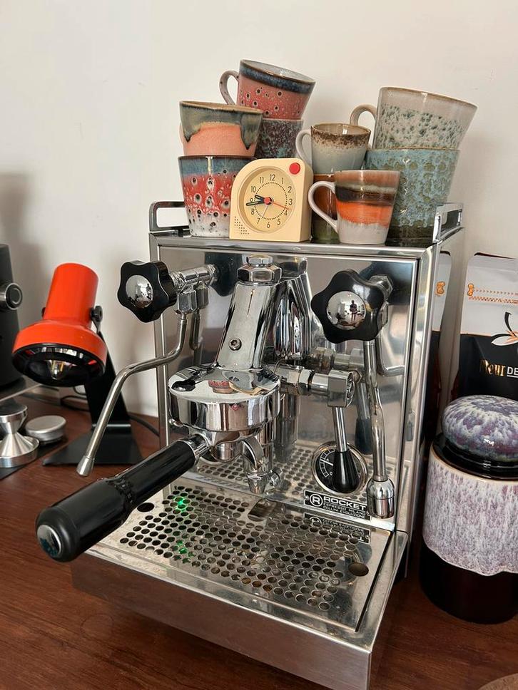 Rocket Cellini Evo (nagekeken), Witgoed en Apparatuur, Koffiezetapparaten, Gebruikt, Koffiebonen, Espresso apparaat, 10 kopjes of meer