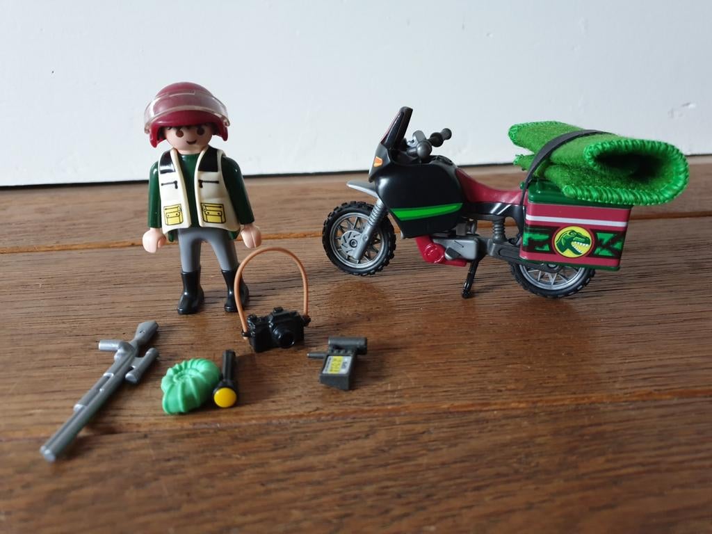 Playmobil 5237 Dinos Wetenschapper met motor, Ophalen of Verzenden, Zo goed als nieuw, Complete set