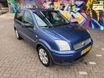 Ford Fusion 1.4-16V Futura airco elektrische ramen stereo sp, Voorwielaandrijving, Blauw, Origineel Nederlands, Bedrijf