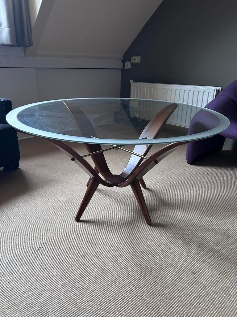 Vintage Gio Ponti stijl midcentury modern salontafel, Ophalen