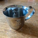 Vintage Gero rvs kinderbeker - olifant poes beer, Antiek en Kunst, Ophalen of Verzenden