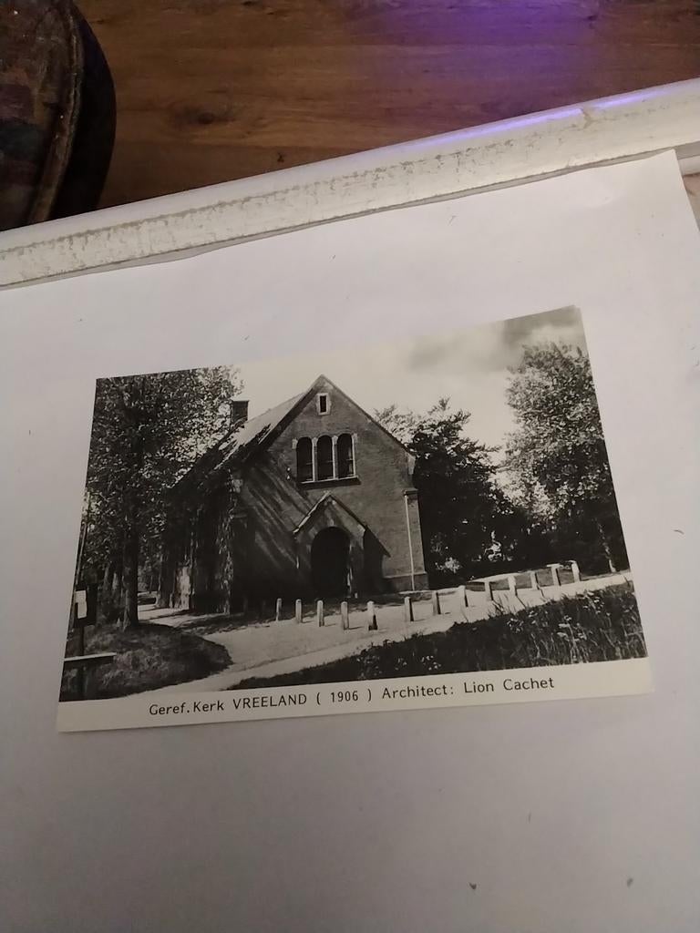 GEREF. KERK. VREELAND. (1906) ARCHITECT: LION CACHET, Ophalen of Verzenden, Voor 1920, Groningen