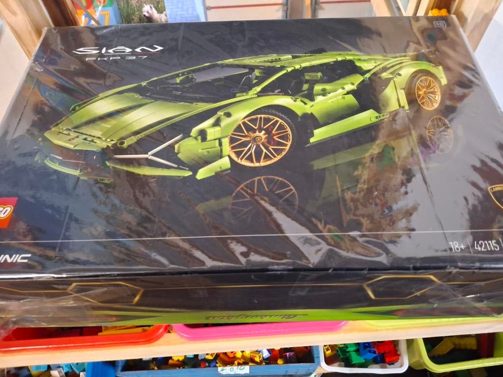 Lego Technic Lamborghini Sián FKP NR 42115 compleet, Ophalen, Zo goed als nieuw, Complete set, Lego