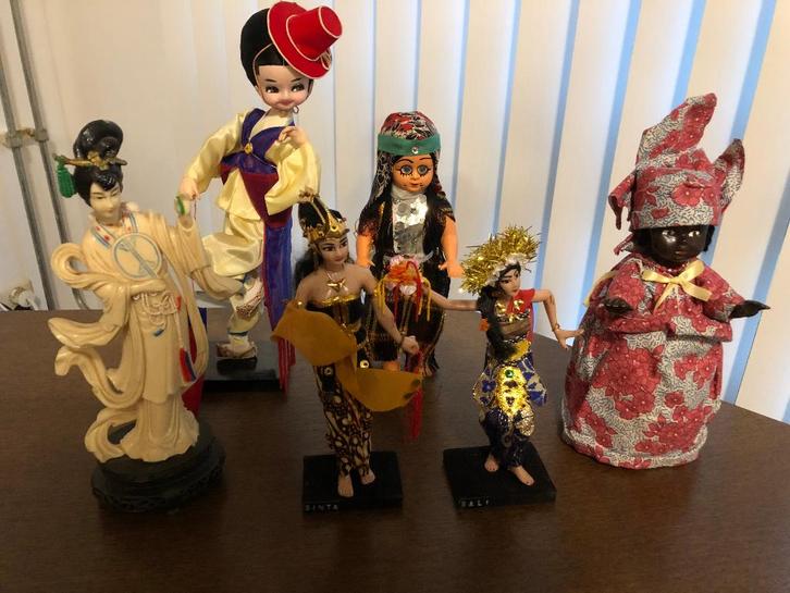 Verzameling poppen uit verschillende landen, Verzamelen, Poppen, Zo goed als nieuw, Pop, Ophalen of Verzenden