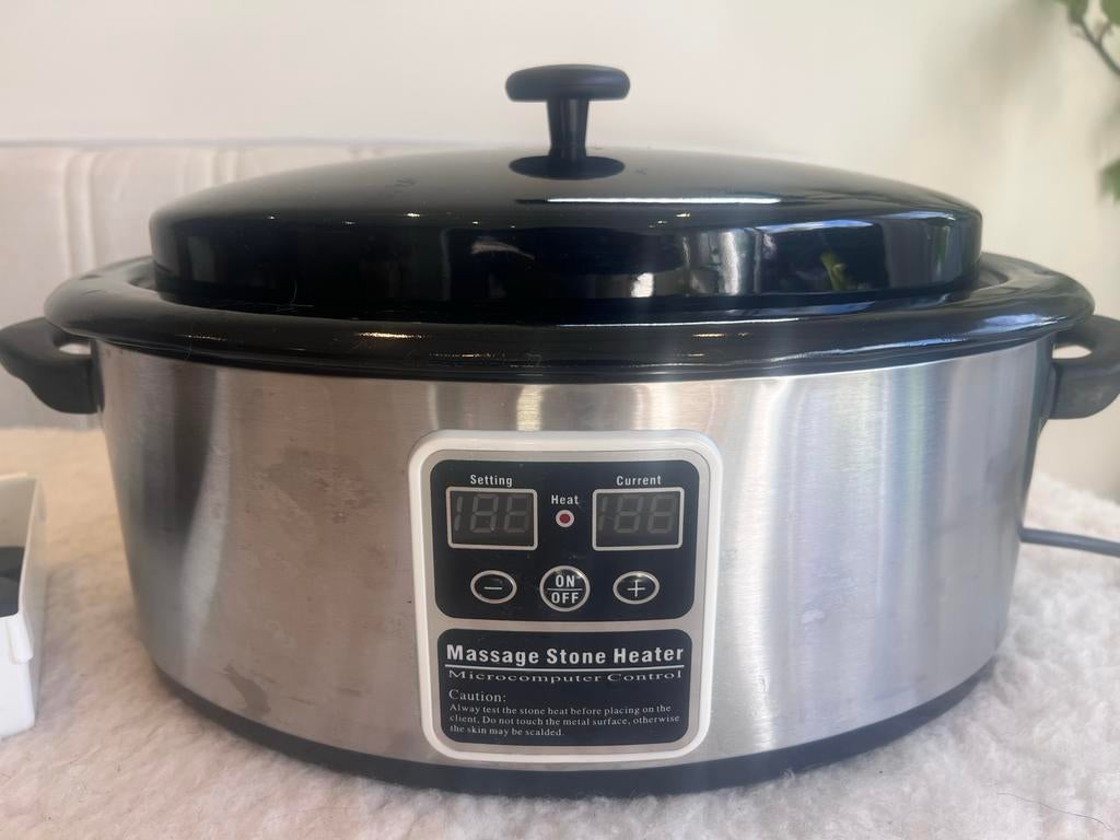 Hot Stone Massage Heater met stenen, Ophalen, Gebruikt