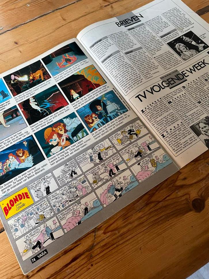 Vara Gids 1987 met een Tovenaar van Oz strip en Nick Nolte, Boeken, Tijdschriften en Kranten, Gelezen, Overige typen, Ophalen of Verzenden