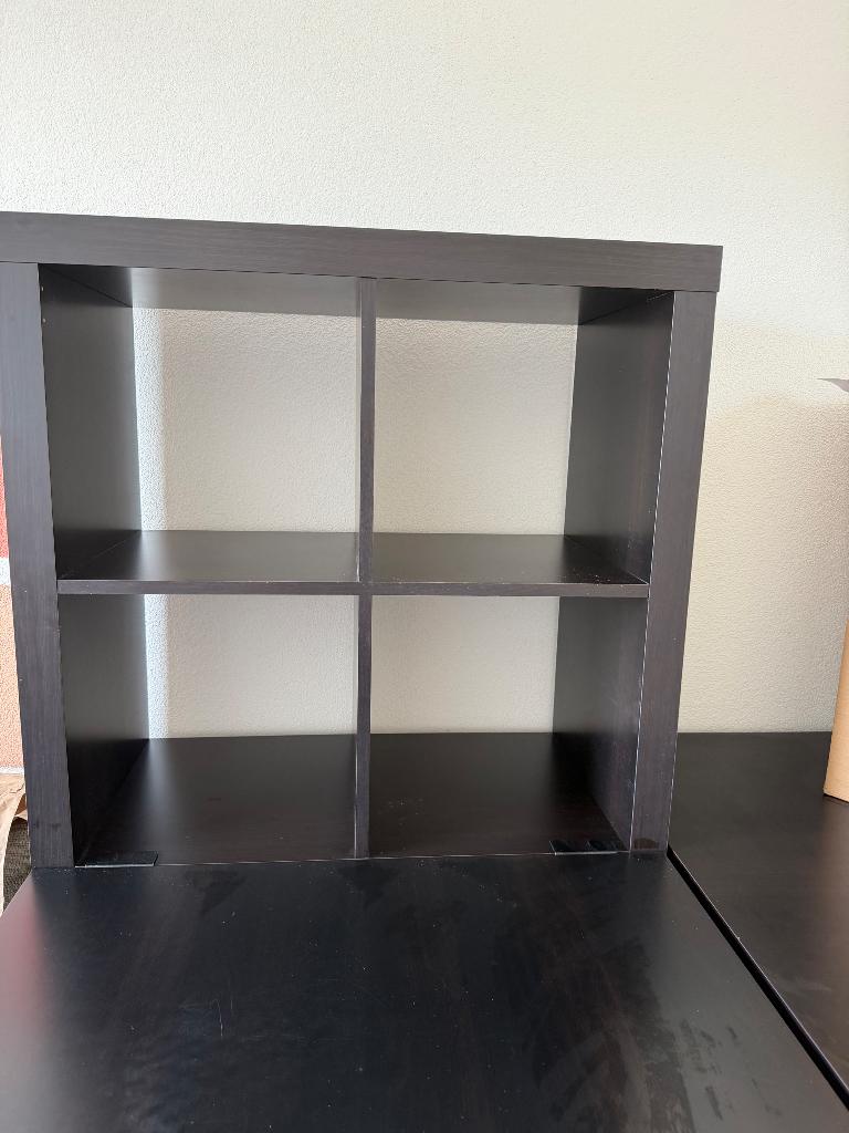 Ikea Kallax openkast met een bureau, Huis en Inrichting, Ophalen, Gebruikt