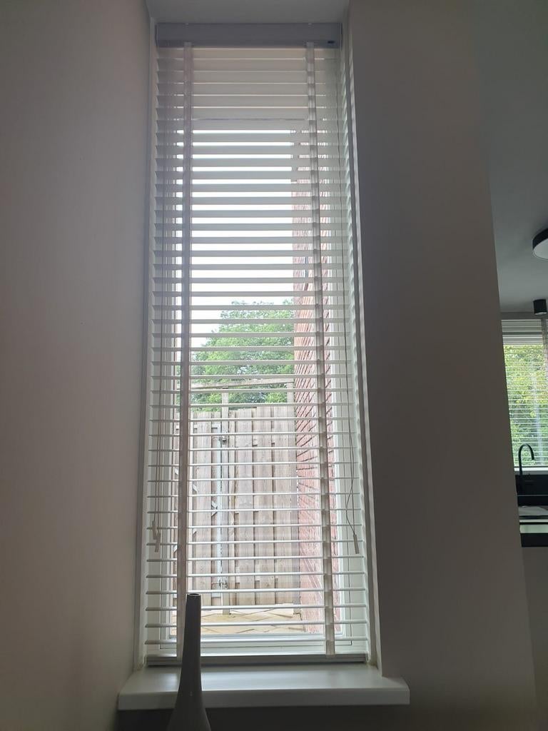 Horizontale jaloezieën beige, Ophalen, Gebruikt, 100 tot 150 cm, 150 tot 200 cm