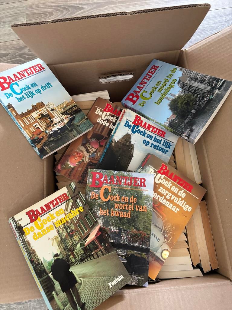 Baantjer boeken - Grote collectie van 65 delen, Ophalen, Gelezen, Tv-bewerking
