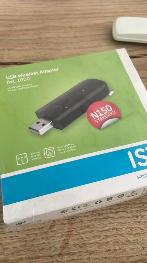 ISY USB Wireless Adapter IWL 1000., Computers en Software, USB Sticks, Ophalen of Verzenden