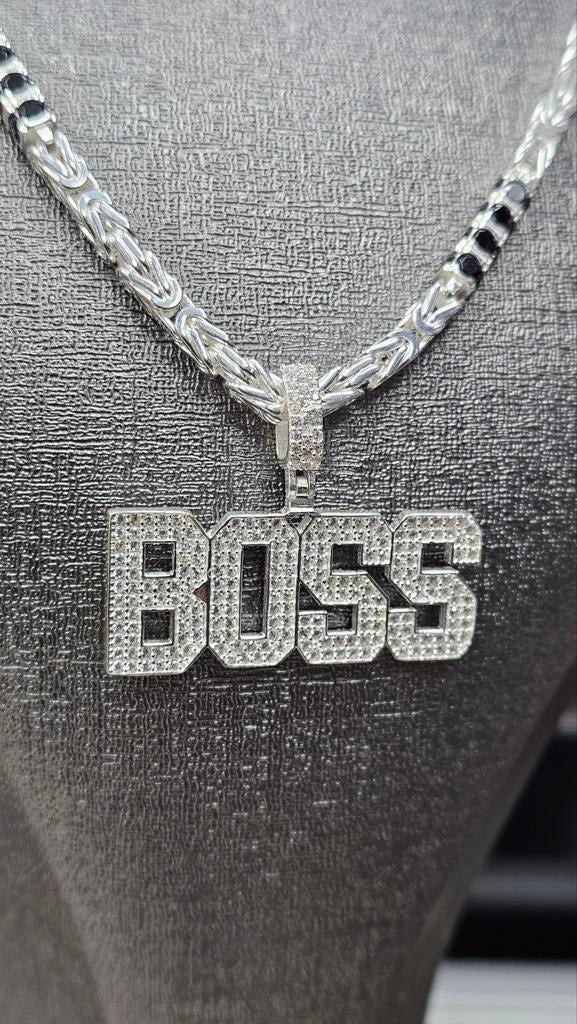 Prachtige Boss zilver hanger, Ophalen of Verzenden, Nieuw, Goud, Zilver