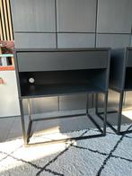 Nachtkastjes Vikhammer IKEA - Zwart (set van 2), Ophalen, Gebruikt, 55 tot 70 cm, 45 tot 65 cm