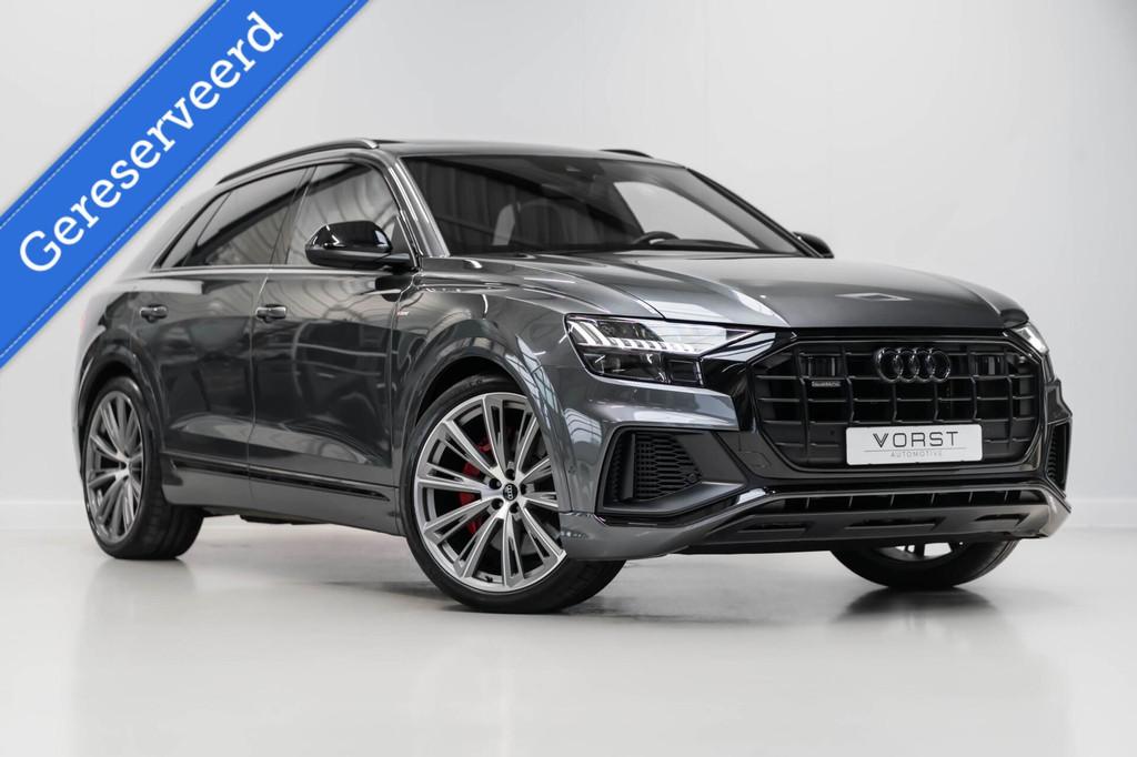 Audi Q8 60 TFSI quattro 3x S-Line Pano RS seats B&O Alcant., Auto's, Audi, Automaat, Gebruikt, Euro 6, 2995 cc