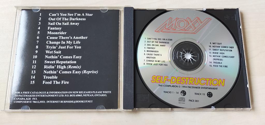 Moxy - Self-Destruction CD 1994, Ophalen of Verzenden, Gebruikt