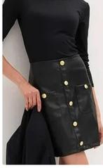 Trendy zwart korte taille rok zwart in nep leer 46, Kleding | Dames, Rokken, Bonprix, Zwart, Maat 46/48 (XL) of groter, Nieuw