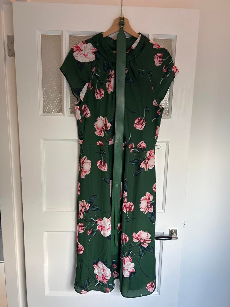 Phase Eight jurk bloemenprint en riem UK16 - maat 44, Kleding | Dames, Jurken, Maat 38/40 (M), Ophalen of Verzenden, Zo goed als nieuw