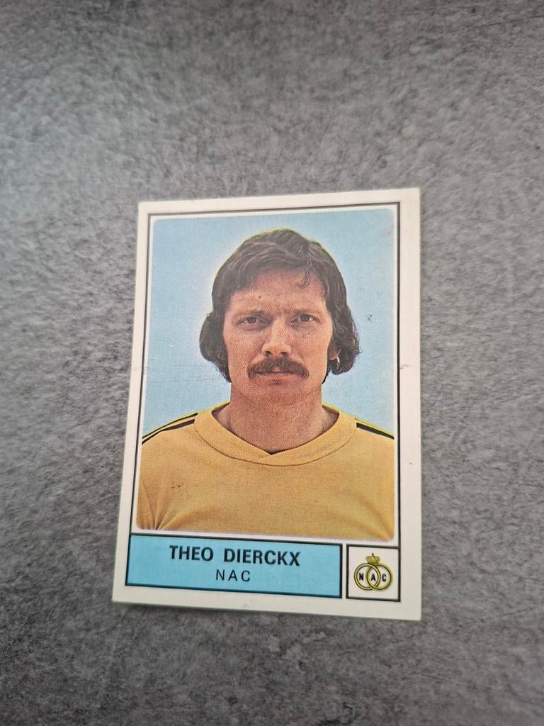 Panini sticker Voetbal 78. Speler Theo Dierckx NAC Breda., Verzenden, Gebruikt, Sticker