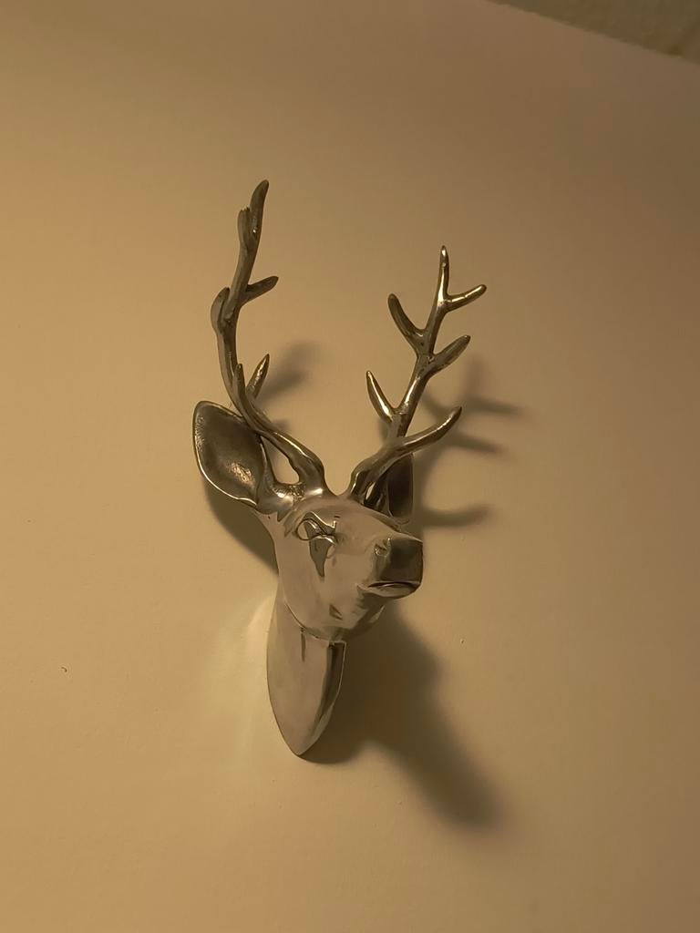 Hertenkop wanddecoratie, Ophalen of Verzenden