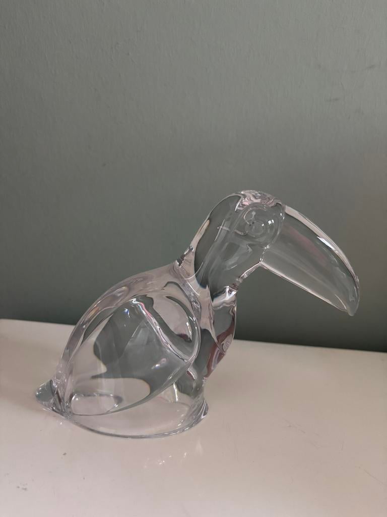 Glazen beeldje kakatoe. Kristal?, Ophalen of Verzenden