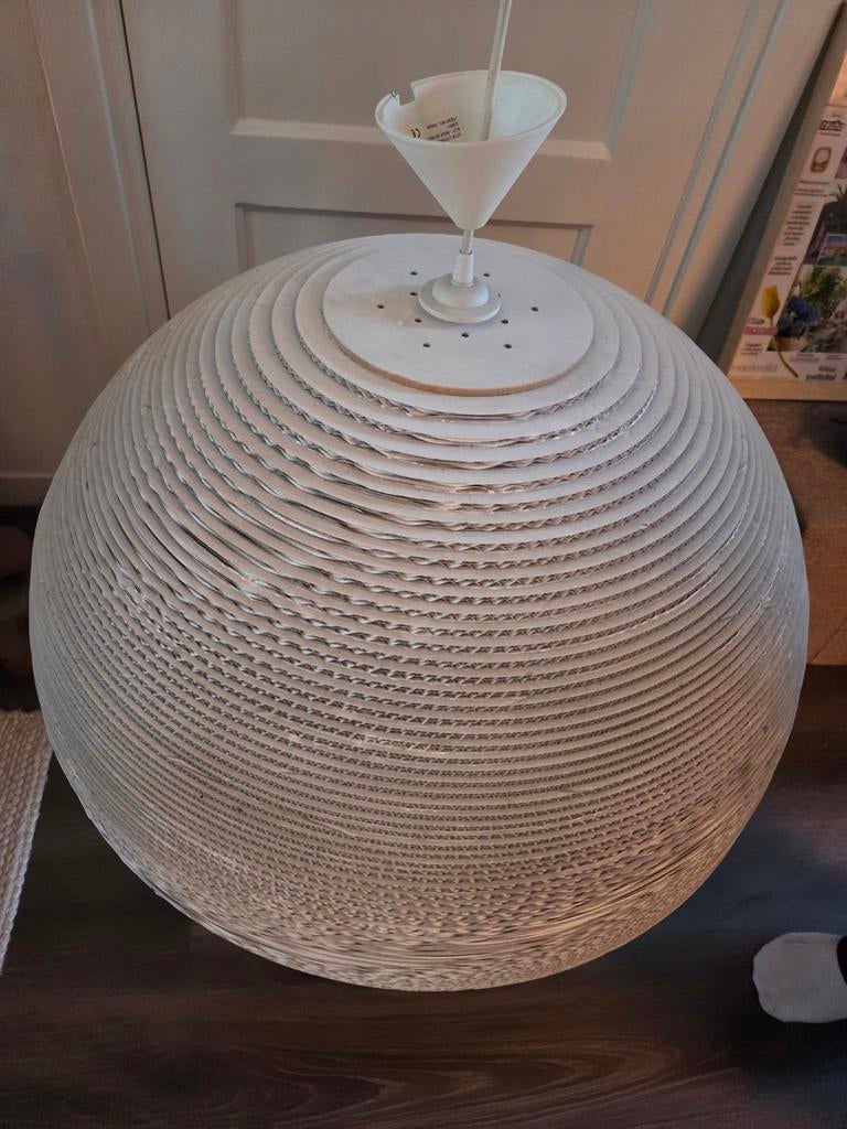 Kartonnen halve bol lamp, Huis en Inrichting, Lampen | Hanglampen, Ophalen