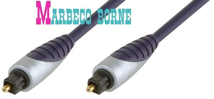 Digitale Optische Toslink Audiokabel 5.0 m verguld, Bandridge, Nieuw, 5 tot 10 meter, Optische kabel