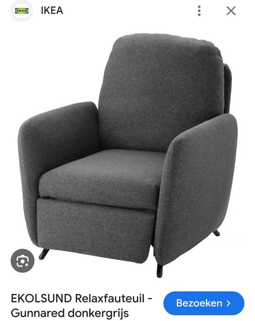 2x IKEA EKOLSUND fauteuils - Erg comfortabel, Ophalen, Gebruikt, 75 tot 100 cm, 75 tot 100 cm