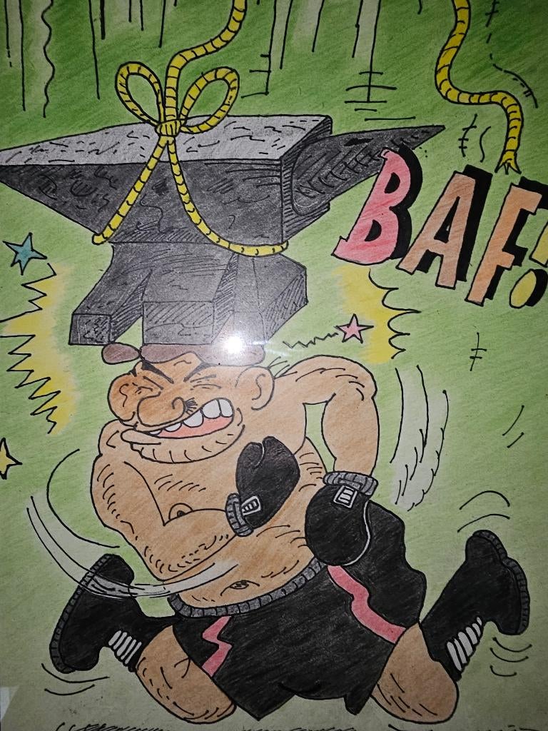 Originelen Striptekening Naar Urbanus  tekening van Cesar, Antiek en Kunst, Kunst | Schilderijen | Klassiek, Ophalen