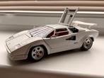 Bburago Lamborghini Countach 1988 Wit schaal 1:18, Hobby en Vrije tijd, Modelauto's | 1:18, Ophalen, Zo goed als nieuw, Auto, Bburago
