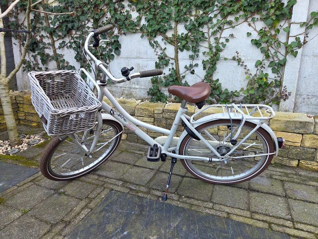 Alpina meisjesfiets 22 inch in parelmoer wit, Ophalen, Gebruikt, 20 inch of meer, Alpina